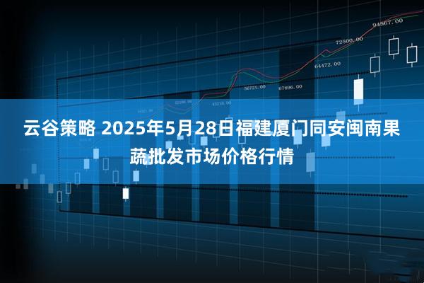云谷策略 2025年5月28日福建厦门同安闽南果蔬批发市场价格行情