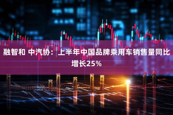 融智和 中汽协：上半年中国品牌乘用车销售量同比增长25%
