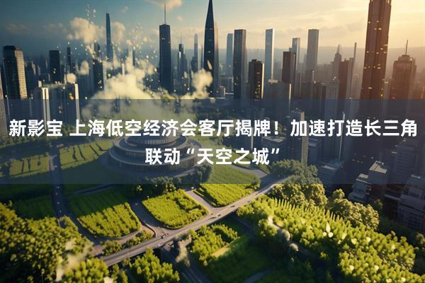 新影宝 上海低空经济会客厅揭牌！加速打造长三角联动“天空之城”